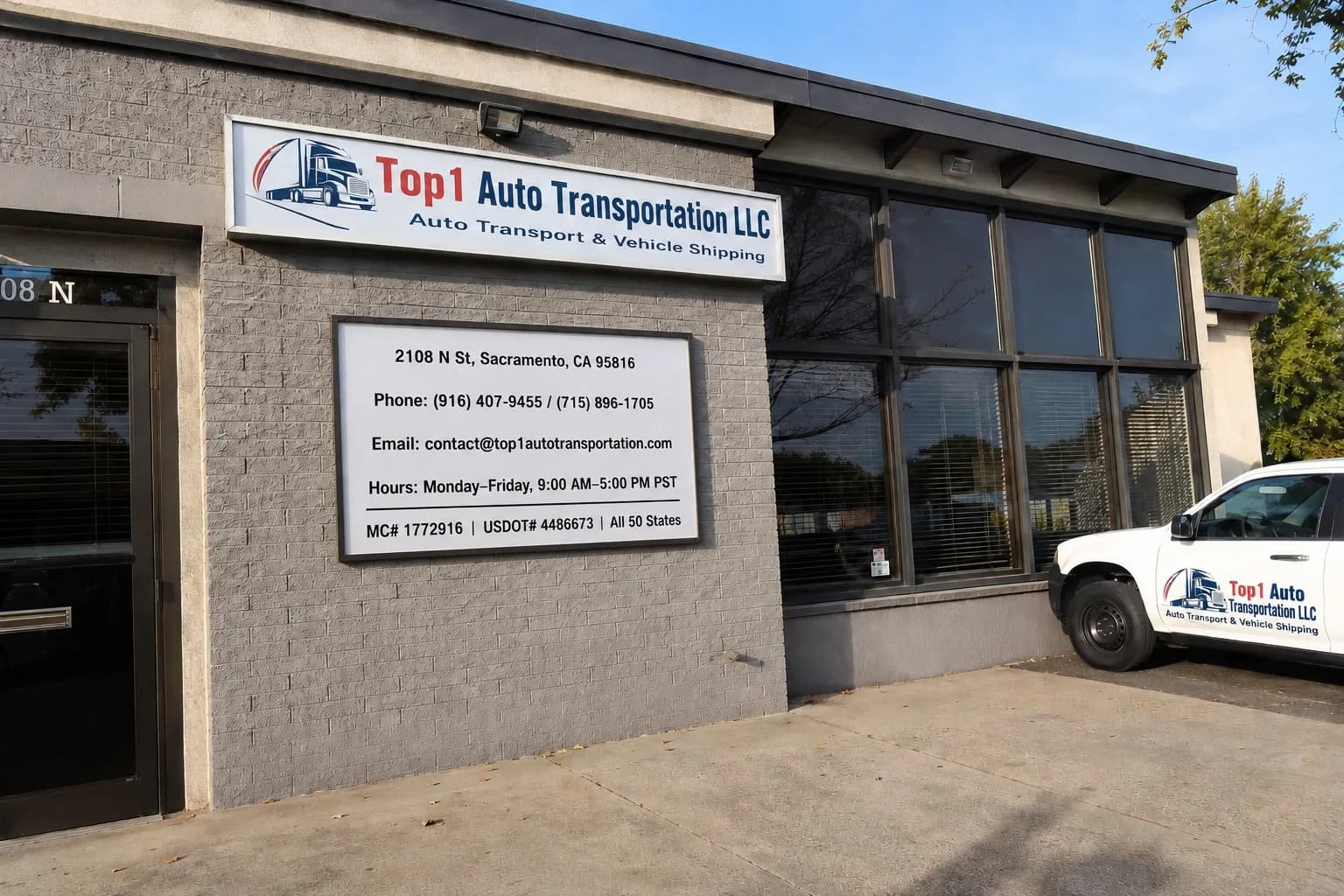 Get a free auto transport quote from Top1 Auto Transportation Top1 Auto Transportation Sacramento office — get a free nationwide car shipping quote today